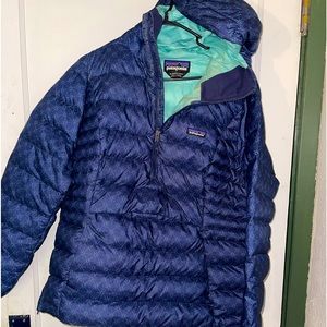 Pull over quarter zip side zip puffer